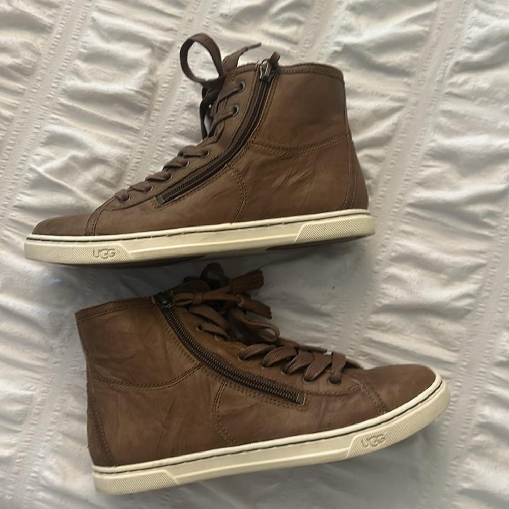 UGG Brown High-Top Sneakers